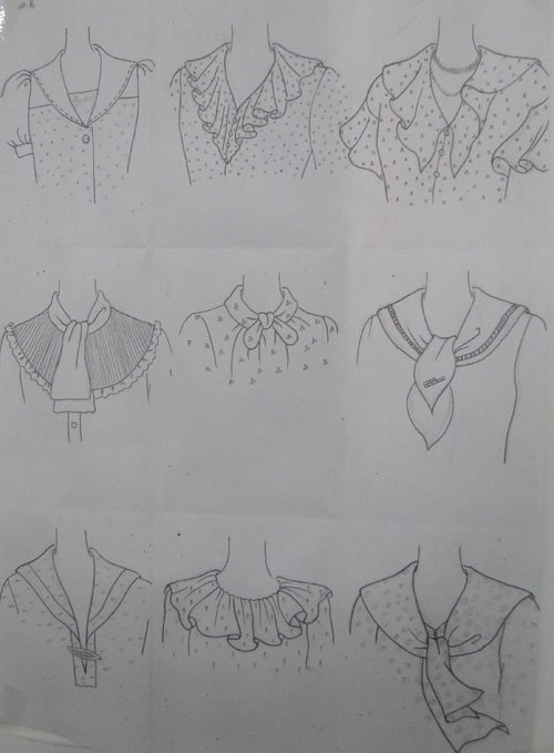 服装设计图 对照阅读